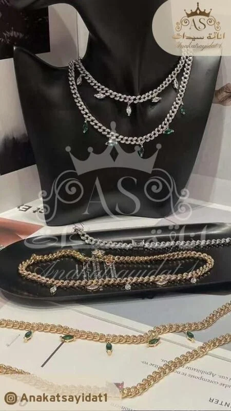 أساور حلق سلسلة في متجر أناقة سيدات للاكسسوارات في السعودية