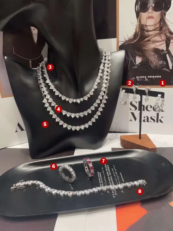 سلسال تنس ستايل الماس