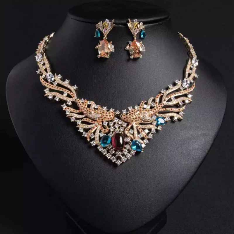 طقم سهره ستايل The Diamonds girl مرصع بالألماس الصناعي أناقة سيدات السعودية اكسسوارات